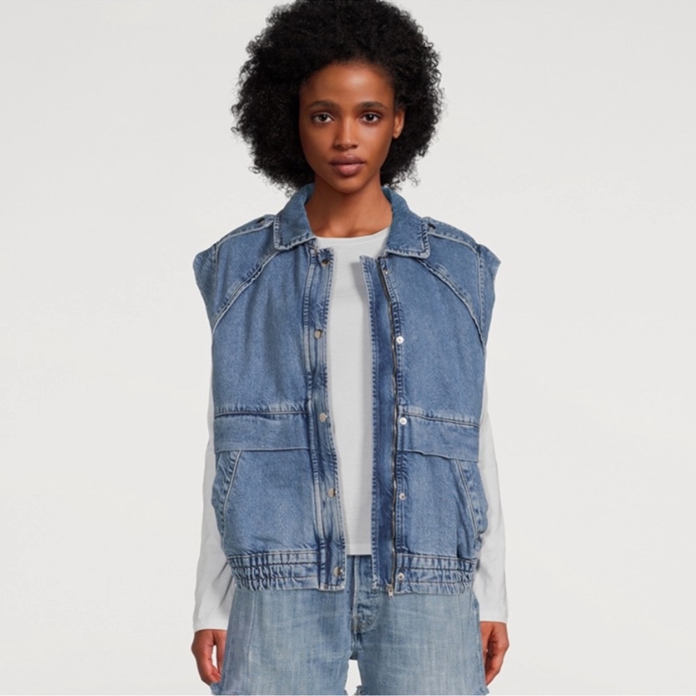 BA&SH denim vest